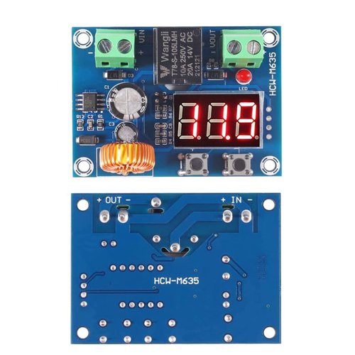 AEDIKO 2pcs XH-M609 DC Voltage Protection Module 12-36V Digital Display Over-Discharge Circuit Protection Module