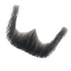 Qiureva 100% Human Hair Fake Mustache Goatee Beard Makeup for Entertainment/Drama/Party/Movie Prop