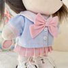 niannyyhouse 20cm Plush Doll Kindergarten Set Blue Coat Pink Dress Sailor Suit 8in Soft Stuffed Plush Toy Clothes