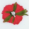 Peony Flower Hair Clip Hanfu Hairpin Bridesmaid Pin up Flower Brooch Party Wedding Decor (one size, red)
