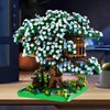 CAXIMSY Cherry Blossom Bonsai Tree House Building Blocks Set Plants Green Flowers Treehouse Architecture Micro Mini Block Gift for Adults and Children 1500 Pieces