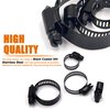 ISPINNER 60pcs Stainless Steel Adjustable 6-38mm Range Worm Gear Hose Clamps Assortment Kit for Plumbing, Automotive, Mechanical Applications (Black)