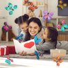 36 Pack Painting Butterfly Craft Kit for Kids, 24 Paper Butterflies and 12 Color Pens, Rubber Band Wind Up Butterfly Toy, Make Your Own Magic Flying Butterfly, Party Game,School Activity,Surprise Card