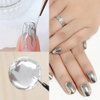 Metallic Painting Nail Gel,Silver & Gold Painted Gel Nail Polish,Mirror Nail Gel Polish 3D Metal Painting Gel for Nails,Chrome Nail Polish Super Glossy Soak off UV/LED DIY Nail Gel Kit (2PCS)