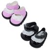 niannyyhouse 20cm Plush Doll Lace Leather Shoes Length 5.5cm 8in Doll Accessories Dress Up (a3)