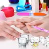 Acrylic Nail Brush Dappen Dish Set, 6PCS Nail Art Pen and 4PCS Crystal Dappen Dish for Acrylic Nails, Manicure Bowl Cup Glass Container for Acrylic Liquid Nail Tool Kit