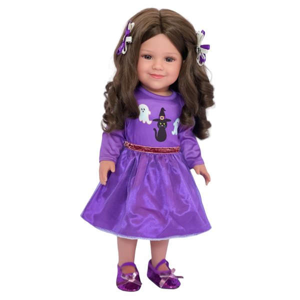18 Inch Doll Clothes- Purple Halloween Outfit Fits 18 Inch Fashion Girl Dolls