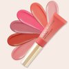 Paminify Blush Beauty Wand,Matte Face Blush Contour Wand with Cushion Applicator,Smooth Creamy Liquid Blush Wand,Blendable Blush Rouge Stick for Cheek,Cruelty-free,105 Ardour,Brownish Red