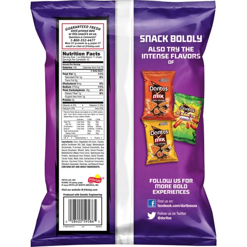 Doritos Tortilla Chips, Spicy Sweet Chili, 9.75 Ounce
