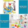 No Hole Bath Toys for Babies 0-6-12 Months+, Wind-up Swimming Ducks & Boat Bath Toys for Kids Ages 1-3, Baby Pool Toys Fishing Net Water Toys Watering Can, Toddler Bath Toys for 1+ Year Old Boy Girl