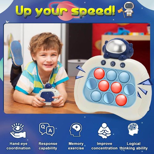 Azyh Quick Push Game Fidget Toys Pro for Kids Adults, Christmas Handheld Game Fast Puzzle Game Machine, Push Bubble Christmas Stress Toy, Relief Party Favors, Christmas Birthday Gifts for Boys