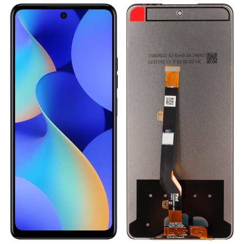 OLED Digital Display Replacement Compatible with Tecno Spark 10 Pro KI7(Black Without Frame) LCD Display Touch Screen Digitizer Assembly with Repair Tools