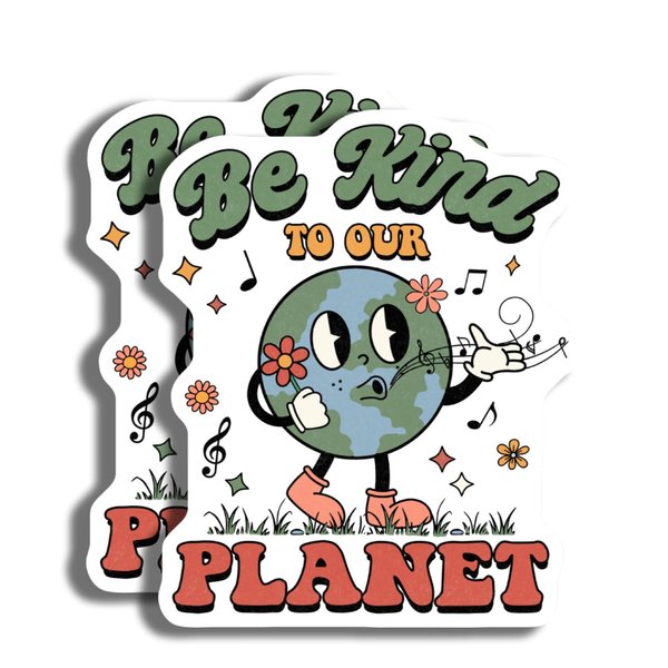 Eco-Friendly Magnets - Be Kind to Our Planet - Earth Day Decor - Environmental Awareness - 2 Pack - Made in USA - PLDFMAG4627