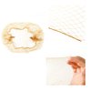 Hair Net 100 Pcs,20Inches Individual Packed Invisible Hair Nets Elastic Edge Mesh Hairnets for Food Service,Women,Buns,Ballet,Cooking(Light Brown)