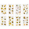 24 Sheets Bumble Bee Temporary Tattoos, Birthday Decorations Bee Party Favors