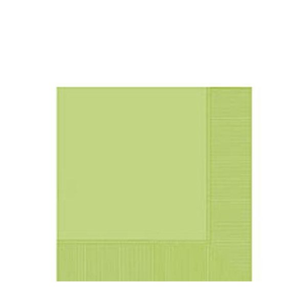 Amscan beverage napkins leaf green hi count