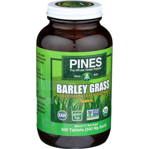 Pines Organic Barley Grass,500 mg,500 Count Tablets