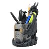 Ebros Medieval Fantasy Saint George Dragon Guarding Medieval Knight Helmet Stationery Pen Holder Statue 7"Tall Office Desktop Fantasy Decor