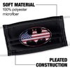 Popfunk Batman American Flag Bat Logo 1-Ply Reusable Face Mask Covering with Adjustable Nose Wire, Unisex