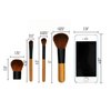 Makeup Brushes Convenient To Carry Made With Bamboo Handle and Animal Cruelty Free Soft Bristle (4 pieces)