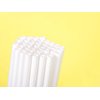 Kingseal Disposable PAPER Drinking Straws, FSC Certified, Paper Wrapped, WHITE, 7.75 Inch Length x 6mm Diameter, "Jumbo" Size, Biodegradable, Earth Friendly, Bulk Pack - 400 Count Box