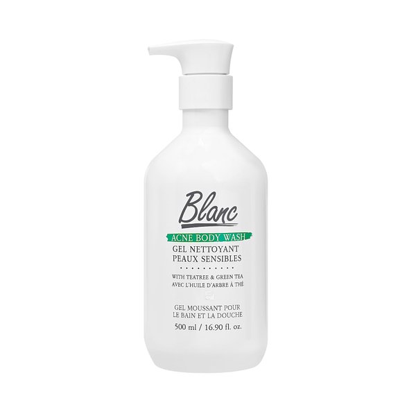 Saint Blanc Green Tea Centella Asiatica Tea Tree Body Wash for Sensitive Skin, Moisturizing Blemish-fighting Anti Stress Refreshing Hypoallergenic, 16.9fl. oz