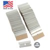 OEMTOOLS 25181 Razor Blades, 100 Pack, Steel Safety Box Cutter Replacement Blades, Removes Paint and Decals, Cuts Boxes and Cords, Fits Most Utility Knives