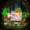 XITALAXU Trees House Building Set for Girls Animals Tree Houses Buildings Toy Forest Flowers House,with Swing,Wooden Base,Christmas Birthday Gifts for Age 6-12+ Kids and Adults(840PCS)