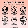 Kandi Koated Liquid Suede Lipstick [Icon] Liquid Matte Lip Color | Intense Color Options, Non-Sticky, Paraben-Free, Cruelty-Free | Beauty & Makeup