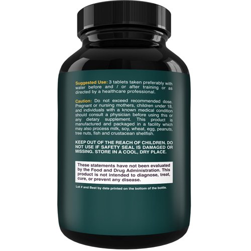 Branch Chain Amino Acids Supplement - Vegan BCAA Tablets Post Workout Muscle Recovery and Muscle Growth Support - Branched Chain Amino Acids Supplement for Men and Womens Workout Recovery 120 Count