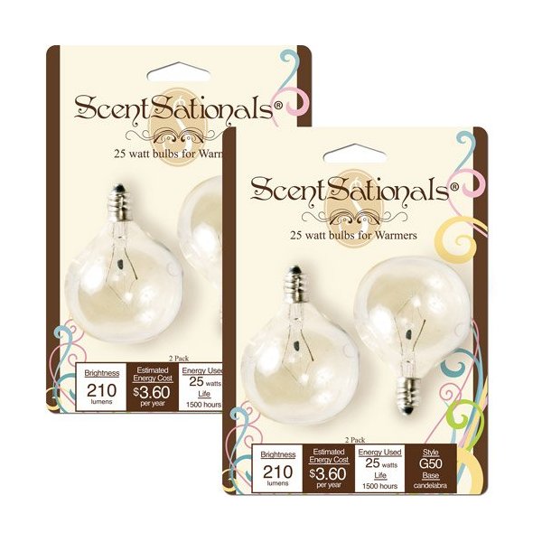 25W Light Bulbs, 2pk-ScentSationals