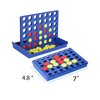 Pedolini 4 in a Row Connect Game Travel Board Game (Small) Mini 7x4.8 Inch