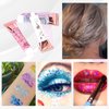 SeleneTenderaes 10 Color Safe for skin, easy to remove Body Glitter Silver Face Hair Self Adhesive Gel Festival Accessories Cosmetic Glitter Chunky Sequins Glitters for Eye Nails Rave 23g