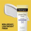 Neutrogena Sheer Zinc Oxide Dry-Touch Sunscreen Lotion with Broad Spectrum SPF 50 UVA/UVB Protection, Water-Resistant, Hypoallergenic & Non-Greasy Mineral Sunscreen, Paraben-Free, 3 fl. oz