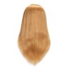 Traininghead 100% Human Hair Mannequin Head Hairdresser Training Head Cosmetology Manikin Head Doll Head With Free Clamp (Light Blonde)