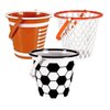 DADE Sports-Themed Easter Pails 8.375x7.875 in. (Set of 3), Egg Hunt Game Party Birthdays Ornament Halloween Supplies Decorations Reusable Baskets Storage Holder Container Bucket Easter Baskets