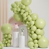 Green Balloons Arch Garland, Scmdoti Moon Green Balloons Different Sizes 18 12 10 5 Inches, Green Balloon Garland for Birthday Baby Shower Bridal Shower Wedding Jungle Party Decorations(Moon Green)