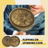 10 Pack Yes No Challenge Coin Decision Maker Coin Kindness Coins Collector's Medallion Souvenir Divination Flip Coin Lucky Metal Coins, Holiday School Office Gift, Party Game Supplies (Gold)