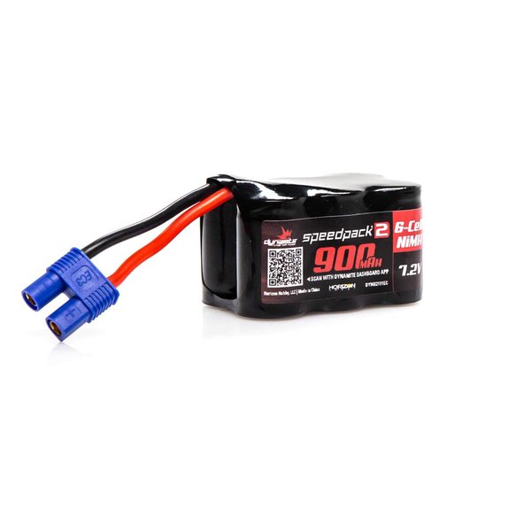 Dynamite SPEEDPACK2 7.2V 900MAH 6 Cell NiMh 3+3 EC3 DYNB2111EC Car Batteries & Accessories