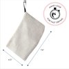 S&T INC. Exfoliating Soap Bag, Bar Soap Pouch and Soap Saver for Shower and Bath, 2 Pack, Grey, 7.6 Inch x 4.5 Inch