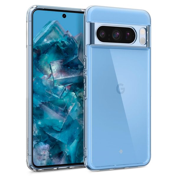 Caseology Capella Crystal Clear Case Compatible with Google Pixel 8 Pro Case 5G [Military Grade Drop Tested](2023) - Crystal Clear