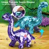 Koonie Dinosaur Toys for Girls, 2 Year Old Girl Toys, Purple Dinosaur Remote Control Reversible Sequins Dinosaur Toy Can Repeat Walk Roar Sing, Christmas Birthday Gifts for 2-7 Years Old Kids Toddler