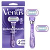 Gillette Venus Deluxe Smooth Swirl Women's Razor Handle + 2 Blade Refills