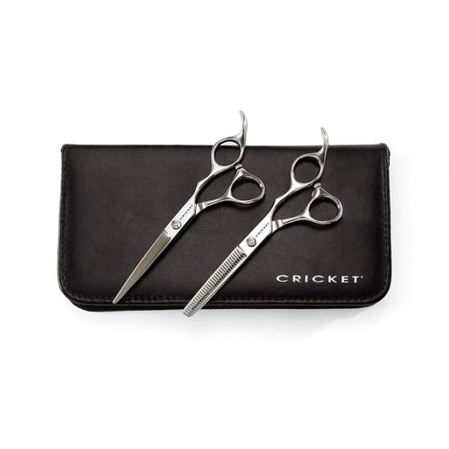 Cricket Shear Advantage Duo Professional Stylist 5.75" & 32T Stainless Steel Hair Cutting Scissors and Hair Thinning Shears Set, Value Set with Case and Accessories