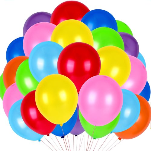 126 Pcs Rainbow Balloons, 18 12 10 5 Inch Assorted Color Balloons, Bright Colorful Helium Latex Balloons for Birthday, Baby Shower, Wedding, Rainbow Party Decorations Supplies Arch Garland