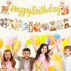 Woodland Animal Birthday Banner 2Pcs Woodland Creatures Banners Forest Animals Cutout Banners Woodland Birthday Party Decorations for kids Woodland Animal Themed Birthday Party Baby Shower Supplies