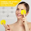 80 Pads Turmeric Cleansing Pads for Face, Turmeric Exfoliating Face Scrub Pads, Turmeric Face Exfoliating Pads with Vitamin C, Turmeric Face Scrub Pads, Infused with Glycerin, B5