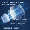 ZENNI Blue Light Blocking Glasses for Women Men Rectangle Frame Relieve Digital Screen Eye Strain TR90 Light Eyewear