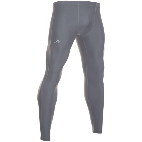 CompressionZ Men's Compression Pants Base Layer Running Tights Mens Leggings for Sports (Gray, L)