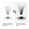 FADLASH Lash Clusters Extensions Individual Lashes Natural Soft 120pcs 10D C Cur Natural Long Black Faux Mink Volume Lash Extensions Reusable Artificial Eyelashes (10D-0.07-C, 8-15mm)